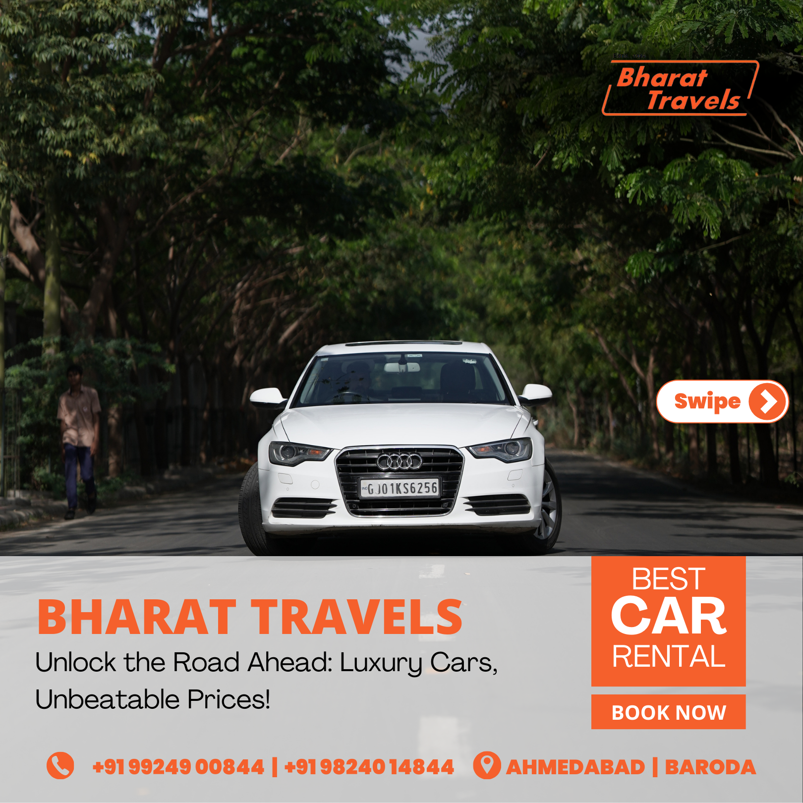 Audi car rental in Gujarat